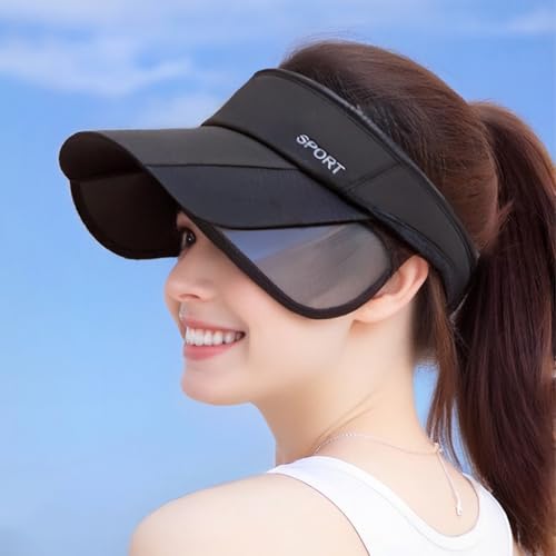 Image of PALAY Cap for Women Stylish, Summer Caps for Women, Extendable Side Brim Sun Visor Womens Hat, Fashion Breathable Hats with Sweatband for Biking, Running, Golfing