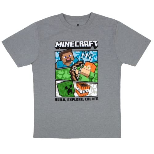 Minecraft Hoodie and T-Shirt Combo 2-Pack for Boys, Boys Hooded Sweatshirt and Tee Bundle Set4
