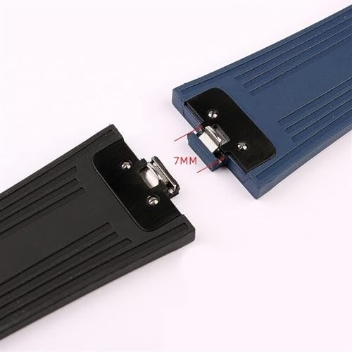 Sangle de montre fluororubber 7mm d'exception pour interface convexe 4500V - 2