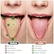 4 Stück Zungenschaber Kupfer, Tragbarer Zungenreiniger Metall, U-Form Tongue Scraper Tongue Cleaners für Mundpflege & frischen Atem, Damen Herren, in Kiste
