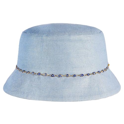 Image of Hair Drama Co. Crochet Bucket Hat for Women | Comfy & Casual Knit Handmade Foldable Floppy Hat | Summer Crochet Bucket Cap for Women & Girls