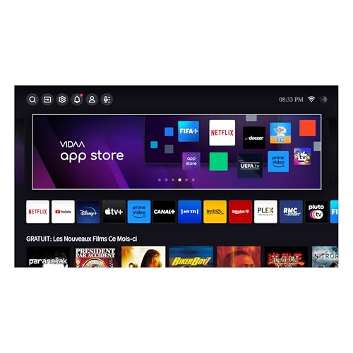 Hisense Smart TV 65 Pouces 65U6NQ MiniLED QLED 4K UHD Téléviseur Dolby Vision Atmos Hi View Engine Mode Sport IA MEMC HDR VIDAA avec Youtube Netflix Disney+ Canal + - vue 2