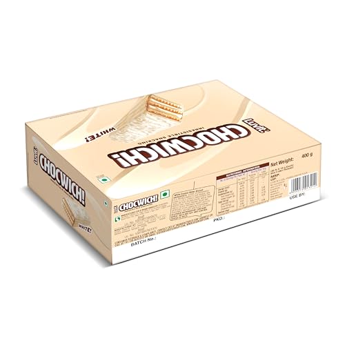 Image of LuvIt. Chocwich White Crispy Wafer Chocolates | Crunchy & Delicious | Bars (400 g)