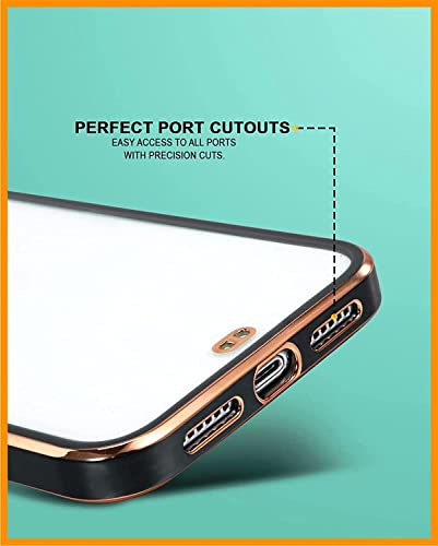 Image of OnePlus 9R Ultra Hybrid Chrome Case, Solid Gold Border Scratch Protection Bumper TPU Transparent Anti-Slip Mobile Back Cover for OnePlus 9R 01 - Green