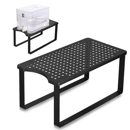 Sibosen Wasserfilterspender-Ständer –19 cm B x 37 cm T x 17 cm H, Metallständer für Brita-Wasserfilter, kompatibles PUR, Wassertropfen usw.