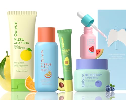 QUIYUM Fruit Skin Care Kit for Teen Girls 10-12, 5 ...