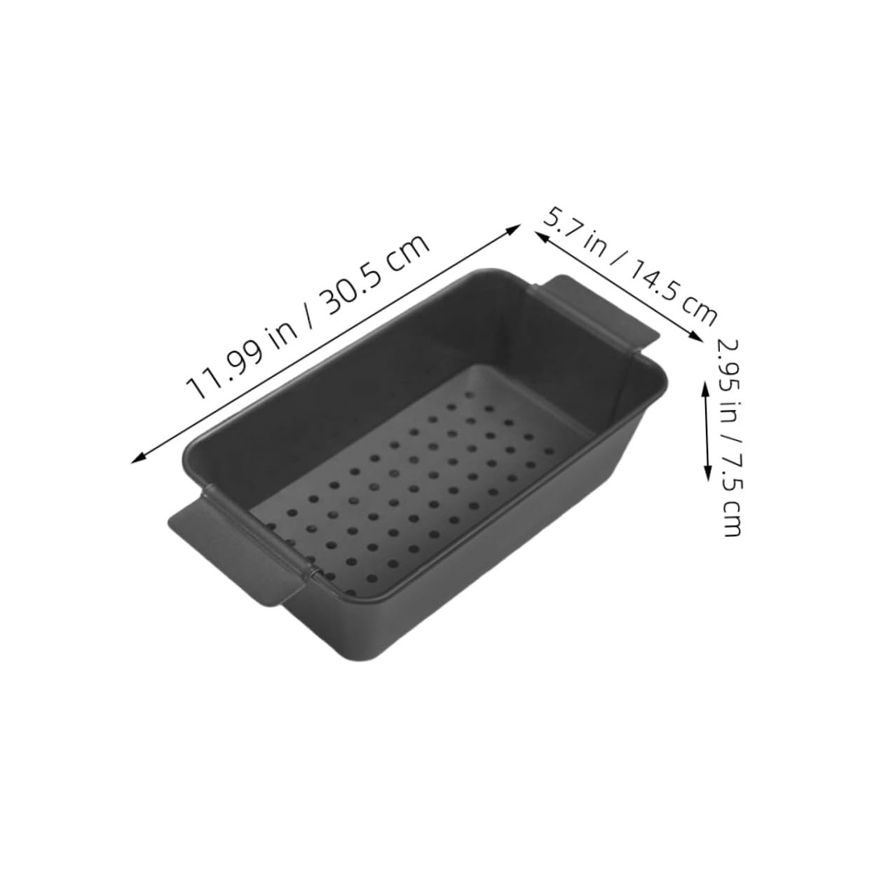 Abaodam 2 Moldes para Pan Tostado Antiadherentes de Acero al Carbono Negro