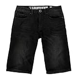  s.Oliver RED Label Herren Scube Relaxed: Denim Bermuda Black Denim Stretch 42