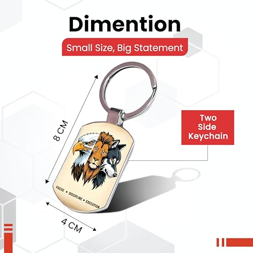 Image of Premium Printed Metal Keychain for Men & Women | High-Definition Artwork Print | Durable Key Ring for Car, Bike, Home & Office Keys | Stylish Decorative Key Holder Gift