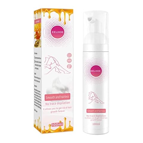 100ML Beeswax Hair Removal Mousse, Gentle Beeswax Hair Removal Mousse, Hair Removal Cream,Depilatory Cream,Hair Removal Cream, Extra Gentle Depilatory Cream, Body Hair Removal Cream For All Skin Types Cover