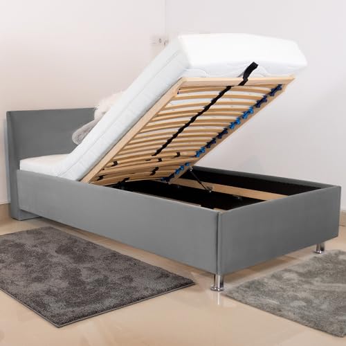 PAARA Polsterbett Hawaii 85210K mit Bettkasten, Lattenrost mit...