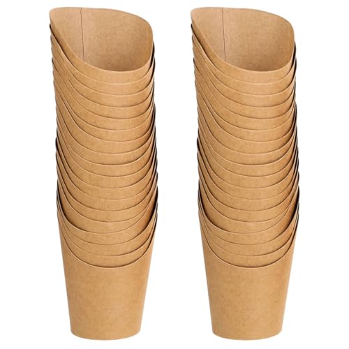 Boîtes à collation en papier kraft BETOOKY par 100 pièces pour emballage snack