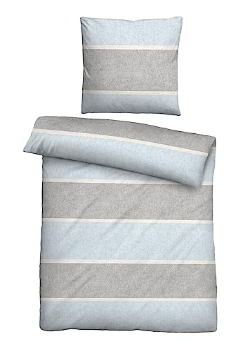 biberna 0840506 Melange-Flanell Bettwäsche