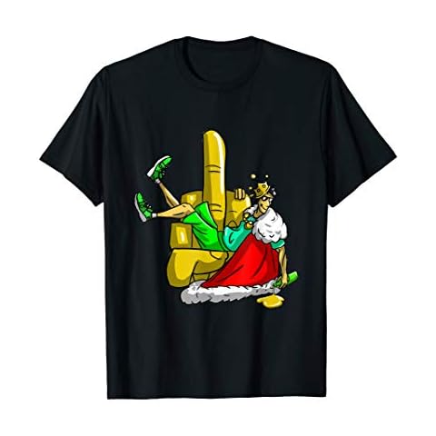 King in Sneakers Relaxed w Bottle Funny Cool T-Shirt Tee Cover
