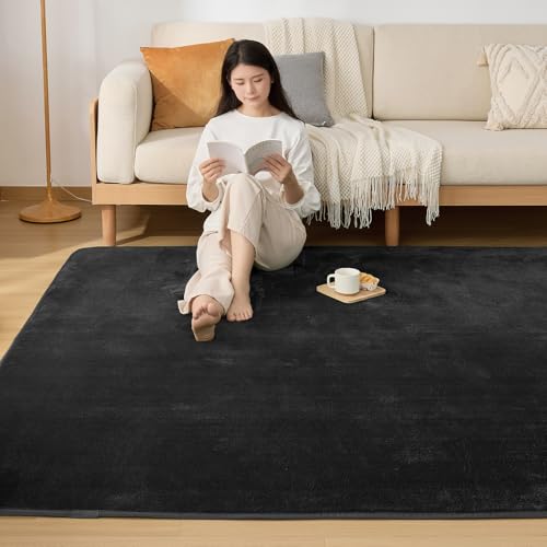 Sun Deco ���O �J�[�y�b�g ����15mm �ᔽ�� ���O�}�b�g 200x300cm ��4.5�� �O�~ ����~�ߕt �h�� �h�_�j �R�� �h�L ���r���O�}�b�g �I�[���V�[�Y�����K �ӂ�ӂ픧�G�� �����}�b�g ���g�[�E�z�b�g�J�[�y�b�g�Ή� �u���b�N