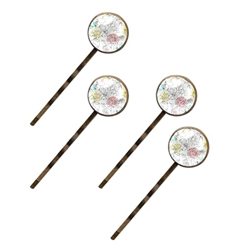 Barrettes à cheveux fleurs et oiseaux pour vos coiffures de bureau et sorties