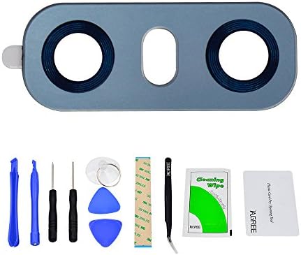 IAGREE Back Rear Camare Glasses For LG G6 G600S H870 H870K H870S H870V Dual H870DS Replacement and Camera Cover + Tool Kits(Blue)