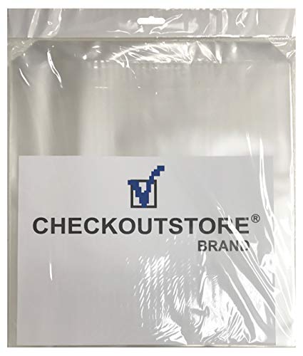 CheckOutStore (300) Clear Plastic CPP Sleeves for 12