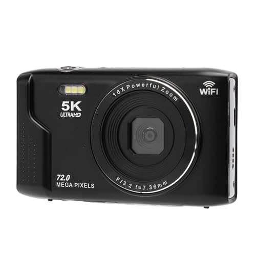 Appareil photo numérique 5K 72MP autofocus, caméra vlogging Youtube performante