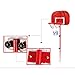PELLOR Canasta Aro de Baloncesto Ajustable,150CM/170CM Aro de Blaconcesto con Balancesto para...