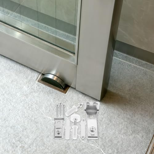 Vaguelly kit completo de herrajes para puerta bifold, moderno en acero inoxidable, compatible con puertas corredizas y plegables miniatura 7