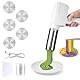 Elektrische Nudelmaschine, Automatische Tragbare Hand-Nudelmaschine, Multifunktionale Noodle Maker mit 5 Pressformen, für Ausgemachte Spaghetti/Fettuccine, Wiederaufladbar