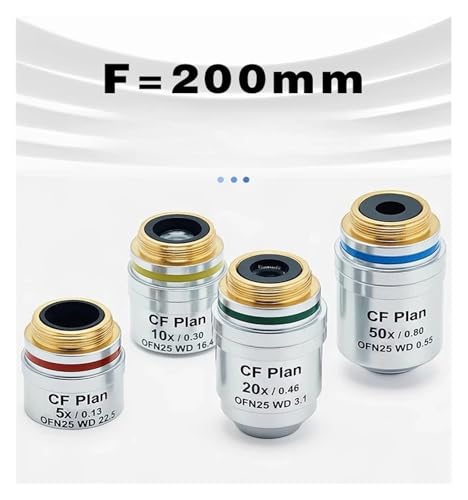 Objectif de microscope métallographique infini 5X type plan Nikon CF
