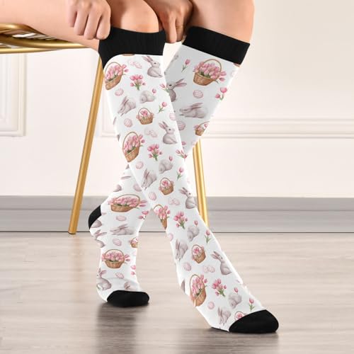 Image of Wusikd Cats Compression Socks for Women and Men Circulation Cute Long Socks for Athletic Running 1