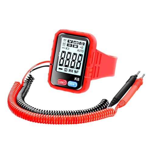 Wristband Multimeter Digital Tester, Portable Smart K8 Digital Multimeter & Analyzers with Backlight, High-Precision Voltage Current Resistance Capacitance Tester for Electricians