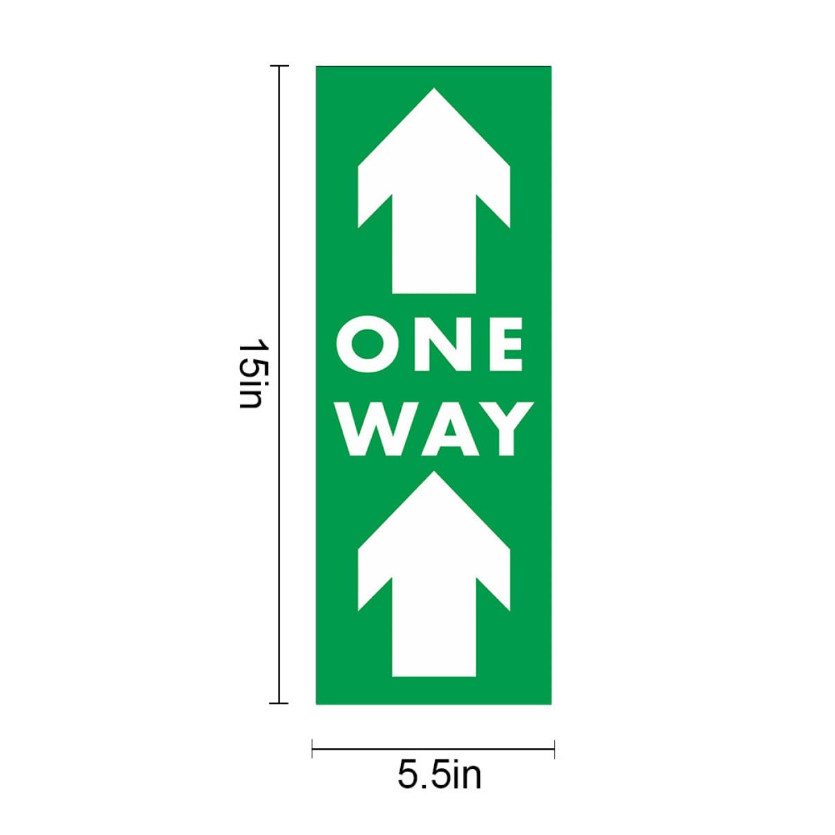 BCOATH Warning Marker Floor Stickers Pack Directional Arrows One Way Floor Decals Practical for Social Distancing Traffic Flow