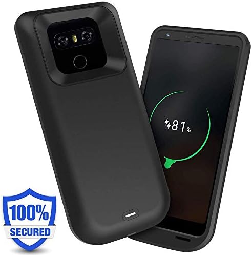 ArtDNA Iconic LG G6 Battery Case,5000mAh Charger Case Rechargeable Portable Charging Case Extended Battery Pack Protective Charger Case Backup Power Bank Cover for LG G6