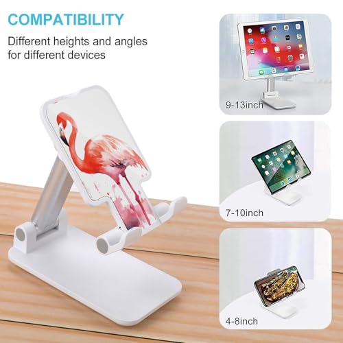 Support de téléphone portable pour bureau réglable flamants roses pour visioconférence