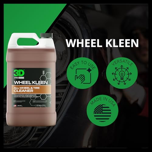 3D Wheel Kleen - High-Foaming Wheel & Tire Cleaner, Removes Brake Dust, Road Grime & Grease, Safe for All Factory Wheels & Calipers, Professional-Grade - 1 Gallon - Thumbnail 5