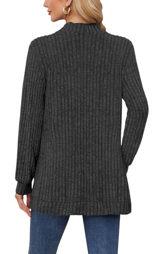Image of DB MOON Womens Long Cardigan Sweater Lightweight Open Front Long Sleeve Outfits with Pockets