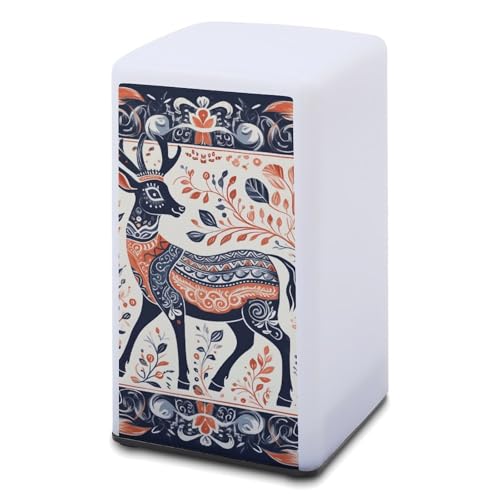 Lampe de bureau pour la maison et le travail nocturne avec motif cerf poétique