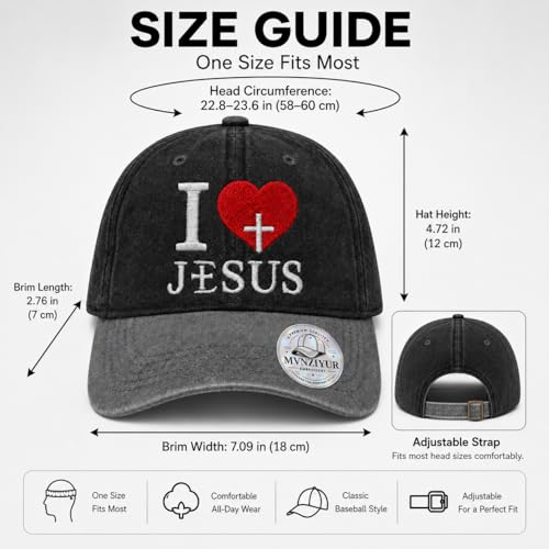 Image of I, Love Embroidered Baseball Cap