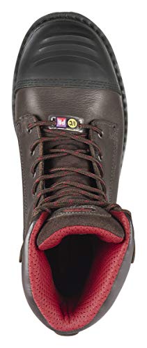 Image of Avenger Work Boots Hammer 8 inch Men's Insulated Waterproof Leather Carbon Toe EH Industrial Work Boots