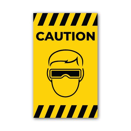 2 (Pieces) 3" and 5" Symbol wear Goggles Sign Sticker,