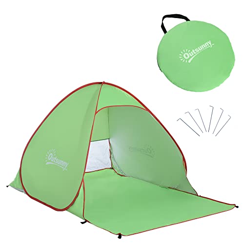 DIMENSIONI: Dimensioni complessive: 200L x 150P x 119A cm. Accessori inclusi: Sei picchetti in metallo e una borsa per il trasporto
