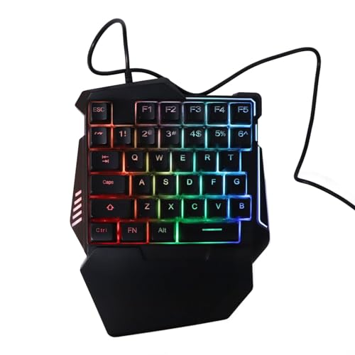 Cyrank One-Handed Gaming Keyboard, 35 Keys