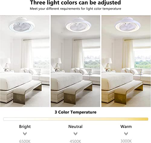 MQW Ventilatore da Soffitto Illuminazione a Led