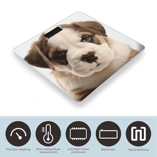 Báscula digital para baño con vidrio templado 10.2 in miniatura 3