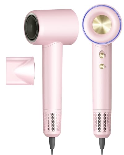 Coolpub High Speed Hair Dryer,150000 RPM Brushless Motor Professional Blow Dryer for Fast Drying,500M Negative Ions Ionic with Magnetic Blow Air Nozzle,Control Quiet Noise, Lightweight for Travel