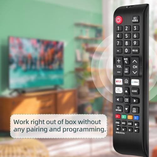 Image of for Samsung Smart TV Remote, Remote Control Replacement for Samsung LED LCD QLED 4K 8K UHD 3D HDTV HDR Curved Crystal Smart TVs (BN59-01315J)