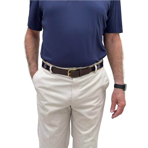 Image of Charleston Belt SC Palmetto Moon Genuine Leather State Flag Ribbon Belt