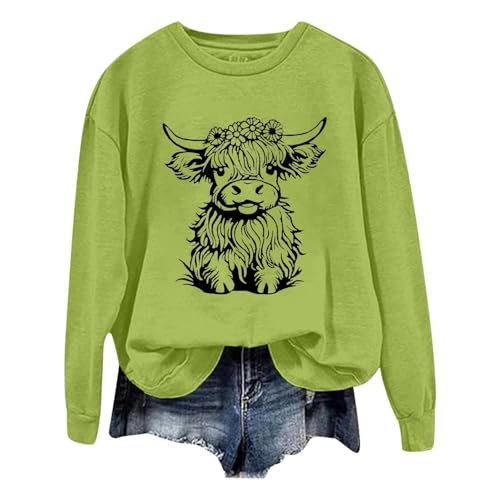Sweat-shirt femme imprimé vache pour ne plus manquer de confort