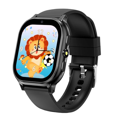 OIKKEI Reloj Inteligente para Niños,No GPS,Negro Imagen de OIKKEI Reloj Inteligente para Niños,No GPS,Negro