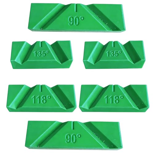 6PCS Drill Bit Sharpening Jig, Angle Grinder Drill Bit Sharpener and Sharpening Jig, Professional Sharpening Tool with 90, 118, 135 Degree Guides for Workshop or Job Site Maintenance