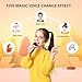 Jeefu Karaoke Machine for Kids, Toys for 3-12 Years Old Girls Gifts, Kids Karaoke Microphone Machine Toy, Best Fun Christmas Birthday Gifts for 5 6 7 8 9 10 11 Years Teens Girl Boys Beige 2 Mic