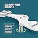 Zen Bidet Warm Hot and Cold Bidet Attachment- Dual Nozzle Warm Water Bidet Attachment for Toilet with Self-Cleaning Nozzles and Ceramic Valves - Easy to Install Bidet with Picture Instructions